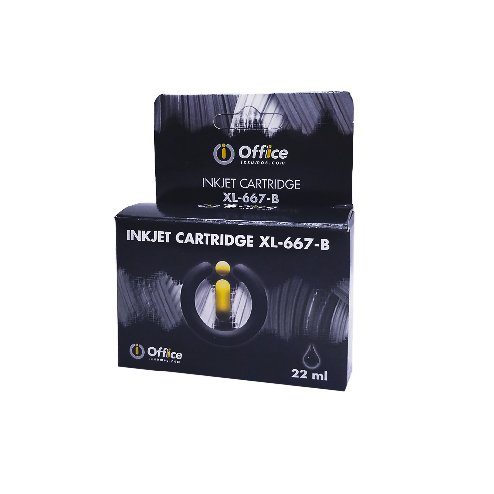 CART ALTER PREMIUM #667XL  NEGRO 22ML OFF-CAR048 OFFICE 3YM79AL 18ML  OFFICE - HP 1275 2374 2375 2376 2775 2778 TWN